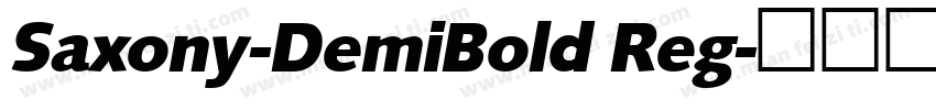 Saxony-DemiBold Reg字体转换
